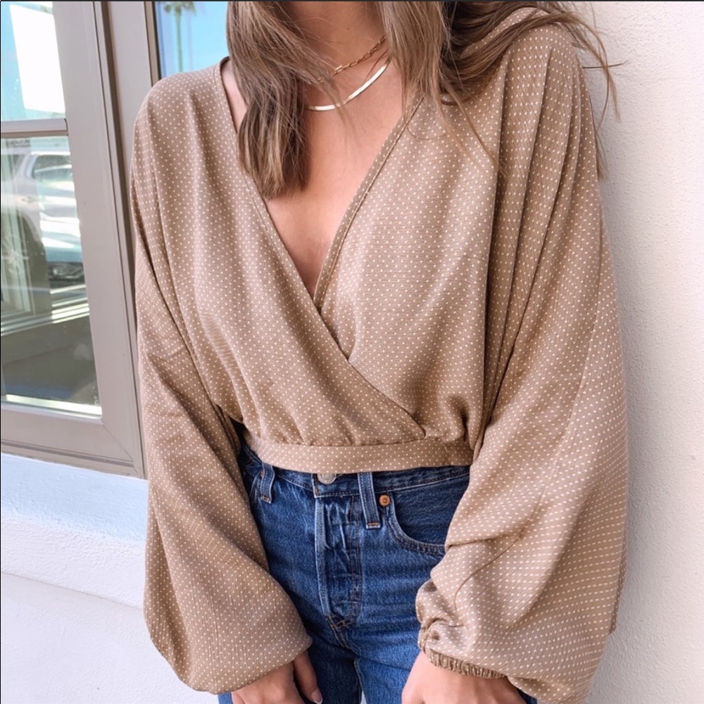 NEW! Polka Dot Long Sleeve Top